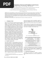 Modeling and Simulation of The Inverted Pendulum Control System