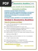 Unidad I Geometria Vectorial en El Plano