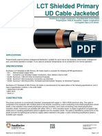 LCT Shielded Primary UD Cable Jacketed: Applications