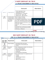 Self Audit Checklist Presentation