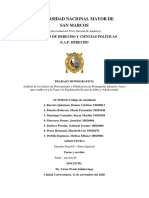 MONOGRAFIA Sobre Derecho Peruano en Materia de Pornografía Infantil PDF