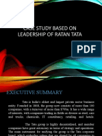 Case Study Based On Leadership of Ratan Tata