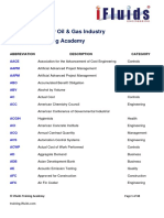 Abbreviations For O&G Industry