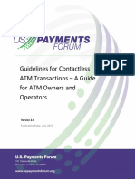 Guidelines For Contactless ATM Transactions - A Guide For ATM Owners and Operators