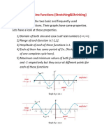 Sine and Cosine Functions (Stretching&Shrinking) : Sinx and Cosx Are The Two Basic and Frequently Used