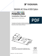 YASKAWA AC Drive A1000 Option: Installation Manual