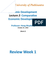 University of Puthisastra: Economic Development: Comparative Economic Development