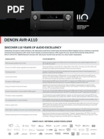 Denon Avr-A: Discover 110 Years of Audio Excellency