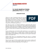 Project Report On LPG Valve Manufacturing