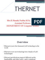 Ethernet: Mrs.R.Shanthi Prabha M.SC., M.Phil., Assistant Professor, DEPARTMENT OF Computer Science