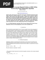 Study of The Economic Dispatch Problem On IEEE 30-Bus System Using Whale Optimization Algorithm