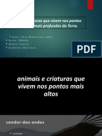 Os Animais Que Vivem Nos Locais Mais Altos e Baixos Do Mundo.