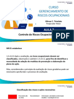 Curso GRO - Aula 7 - Controle Dos Riscos Ocupacionais PDF