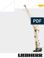 Liebherr Lattice Boom Crawler Crane LR 1110 Data Sheet Technical Specificati