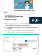 Laboratorio Instalación Python y Visual Studio Code