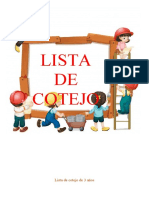 Lista de Cotejo