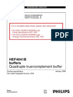 Data Sheet: HEF4041B Buffers