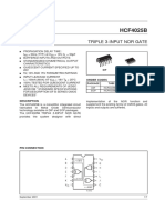 HCF4025B: Triple 3-Input Nor Gate