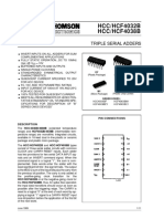 HCC/HCF4032B HCC/HCF4038B: Triple Serial Adders