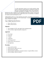 Types of Light Dependent Resistors:: Objective