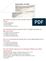 QCM Fiscalité Marocaine Corrigé