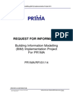 Request For Information: Building Information Modelling (BIM) Implementation Project For PR1MA