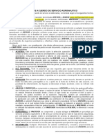 Carta de Acuerdo de Servicio Aeronautico