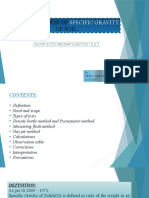 DETERMINATION OF SPECIFIC GRAVITY OF SOILS Final