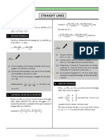 Chapter 10 - Straight Lines Revision Notes