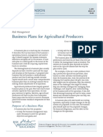 Business Plans For Agricultural Producers: Risk Management