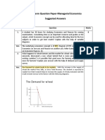 End Term Question Paper Managerial Economics Suggested Answers