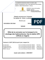 Effet de La Corrosion Sur Le Transport Et Le