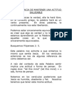 La Importancia de Mantener Una Actitud Saludable