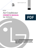 LG Air Conditioner: Owner'S Manual