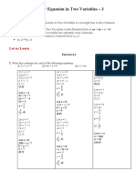 Linear Equation in Two Variables 3