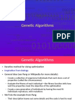 Genetic Algorithms: PHY 604: Computational Methods in Physics and Astrophysics II