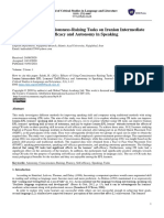 Effects of Using Consciousness-Raising Tasks On Iranian Intermediate EFL Learners' Self-Efficacy and Autonomy in Speaking