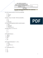 Section A: Multiple Choice Questions (Time Restriction: 10 Minutes)