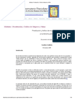 Prostitución y Tráfico de Mujeres y Niñas