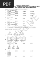 Subject: Mental Ability TOPIC: Alphabet Test, Coding Decoding, Number Series, Alphabet Series, Letter Repeating Series, Missing Term in Figure