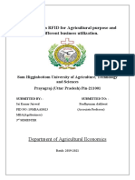 Assignment On RFID For Agricultural Purpose and Its Different Business Utilization