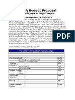 GUSA Budget Proposal: Charlie Joyce & Paige Lovejoy