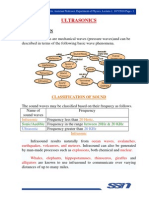 Ultrasonics: Classification of Sound