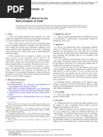 Sieve Analysis of Coke: Standard Test Method For The