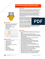 OL100S LED Low Intensity Single Obstruction Light - Datasheet - v202008