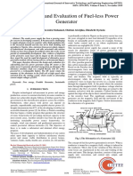 Development and Evaluation of Fuel-Less Power Generator