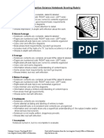 Interactive Science Notebook Scoring Rubric: 6 Excellent