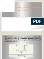 Biosynthesis of Porphyrins