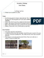 Secondary-1 Bio Unit-1 Plants Text