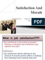 Job Satisfaction and Morale